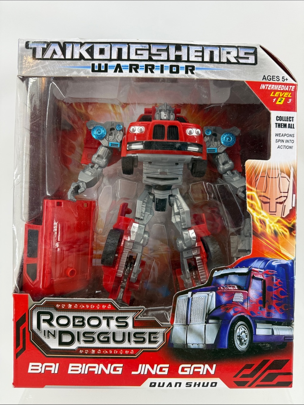 TAIKONGSHENRS Warrior Red Robot Action Toy - Robots in Disguise